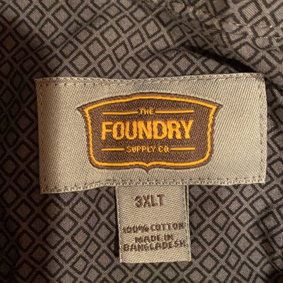 The Foundry Supply Co. Shirts Mens Foundry Shirt Size 3xlt Poshmark